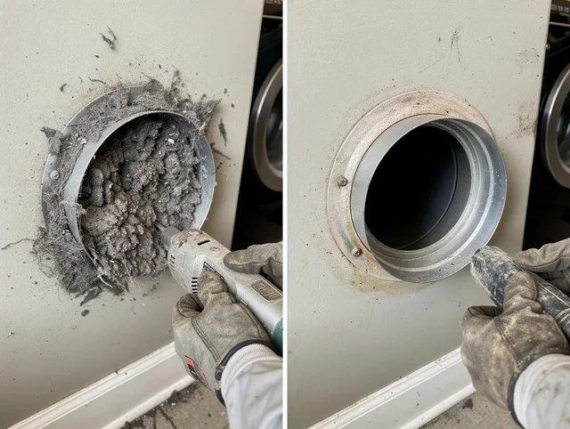 Professional clogged vent cleaning by San Juan Capistrano Dryer Vent Cleaning in San Juan Capistrano