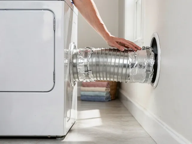 Professional dryer vent hose installation by San Juan Capistrano Dryer Vent Cleaning in San Juan Capistrano