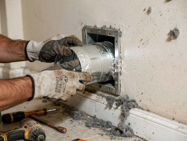Professional dryer vent repair and installation by San Juan Capistrano Dryer Vent Cleaning in San Juan Capistrano